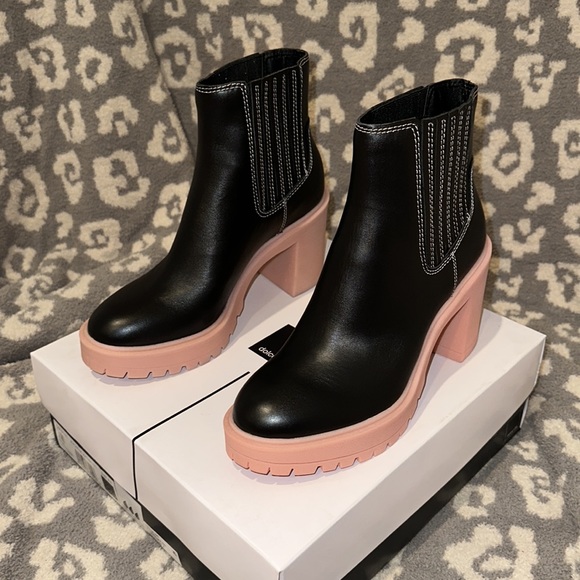 Dolce Vita Caster H2O Booties Leather New 💯 Waterproof - Picture 3 of 17